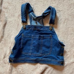 Fashion Nova Denim Overalls Top